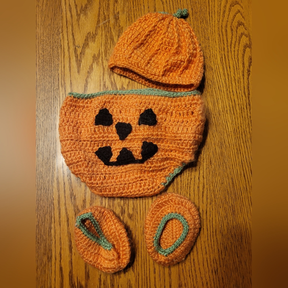 (4/$15) Jack o'lantern Baby. Fall Set.  Halloween Set